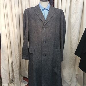 Men's Elegant Charcoal Trench Coat
